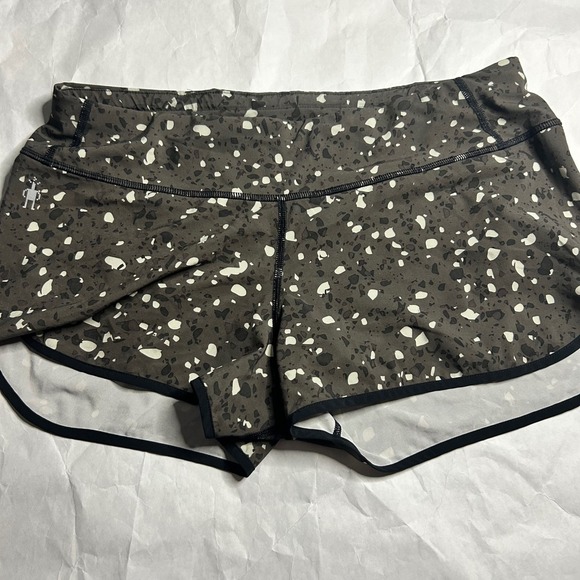 Smartwool Womens Running Shorts Medium Gray Pattern Athletic Activewear Gym - Picture 1 of 6